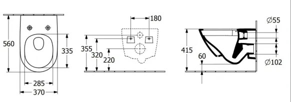 Villeroy & Boch 4670T0T2 - Závesné WC SUBWAY 3.0 keramika/biela
