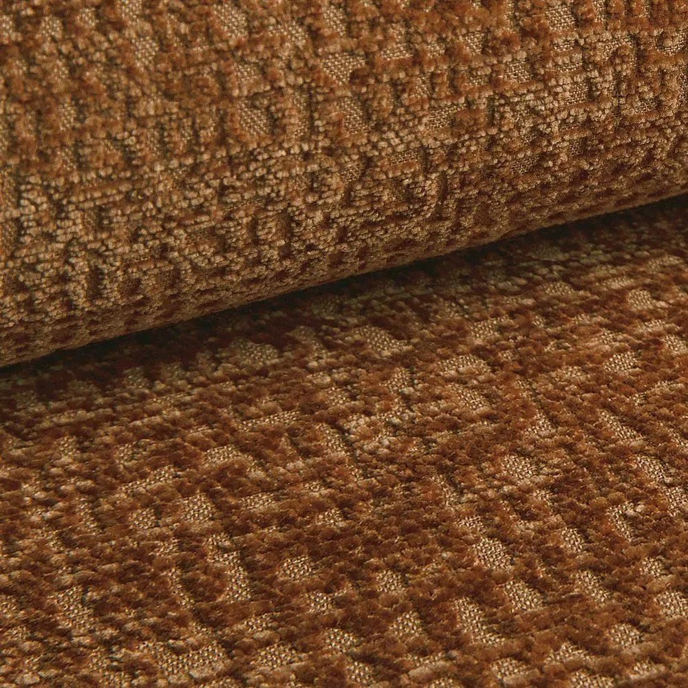 Oranžová rozkladacia/s úložným priestorom rohová pohovka (pravý roh) Kalena – Makamii