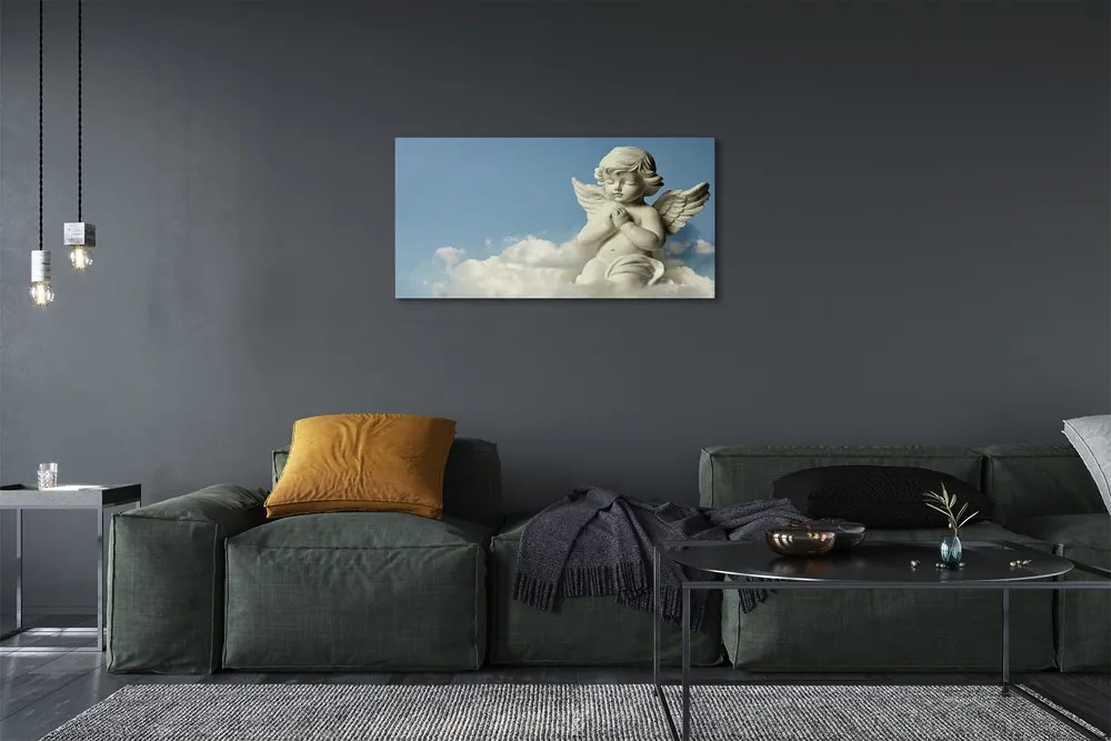 Obraz na plátne Anjel neba mraky 120x60 cm