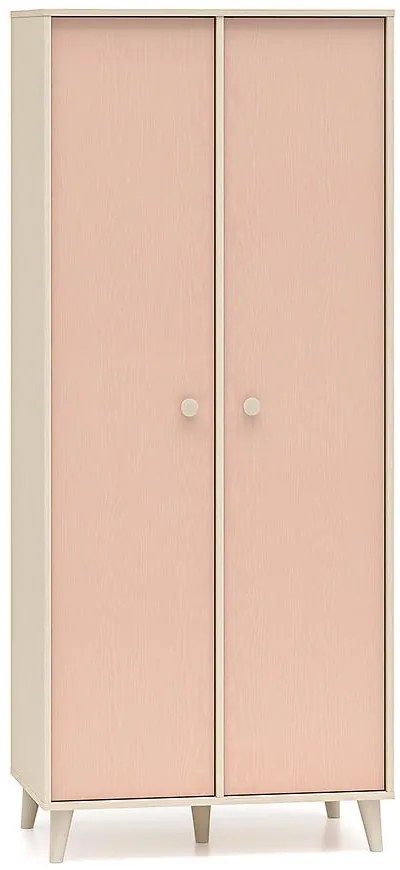 Skriňa Mevel 02 Púštny piesok/Millenial Pink