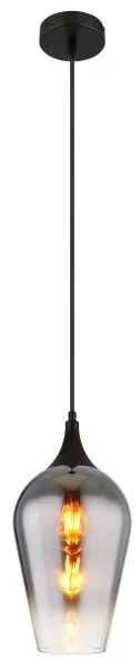 Globo 15552H3 - Luster na lanku LAVUS 1xE27/60W/230V pr. 18 cm čierna