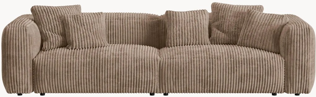 Modulárna pohovka v menčestrovom vzhľade Martina (4-miestna), Š 320 cm