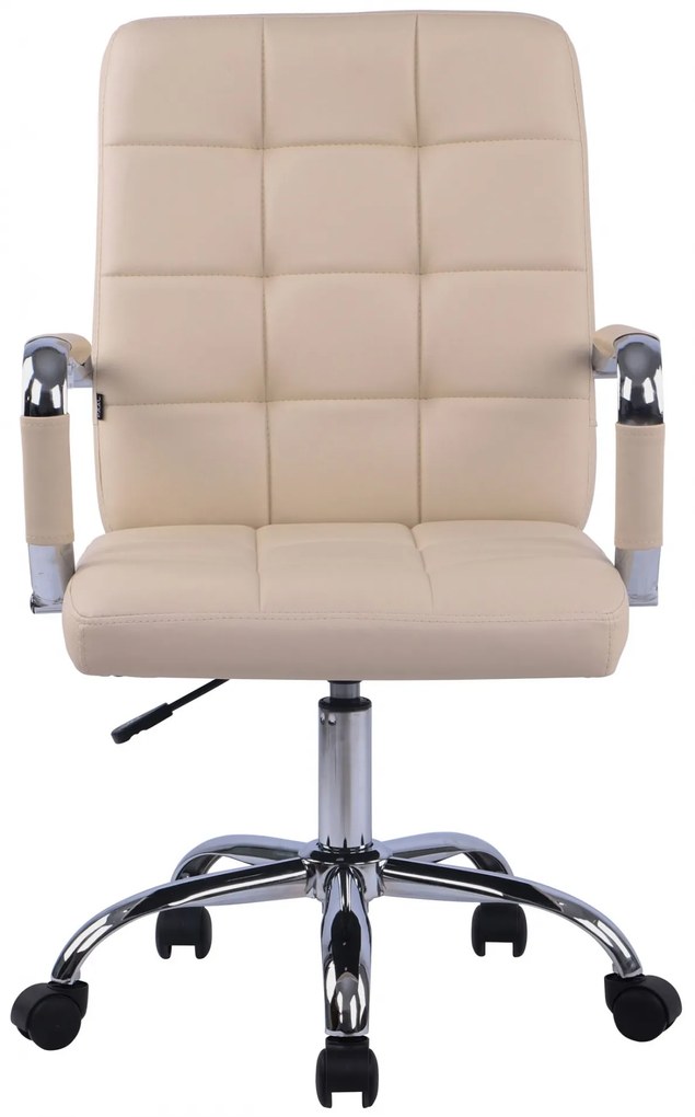 Design-Shop Kancelárska stolička D-Pro - koženka - Krémová