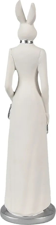 Dekorácia králičia dáma v šatách - 8*7*28 cm