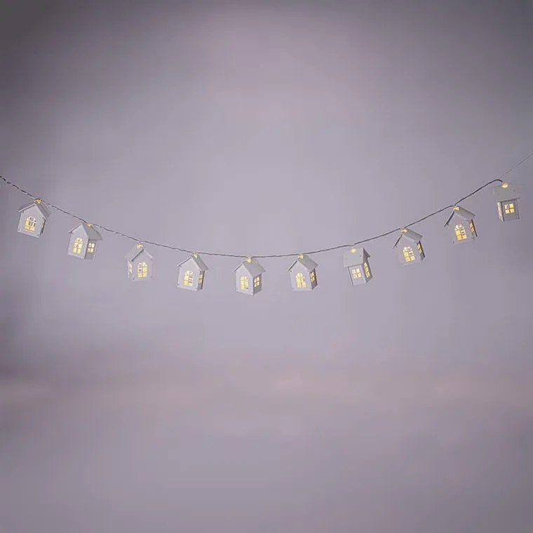 Svetelná LED reťaz DOMČEKY 1,2 m