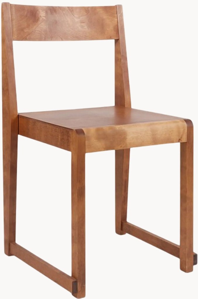 Jedálenská stolička z brezového dreva 01