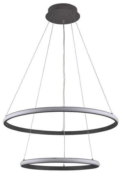 LED Stmievateľný luster na lanku LED/75W/230V 3000-6500K + diaľkové ovládanie