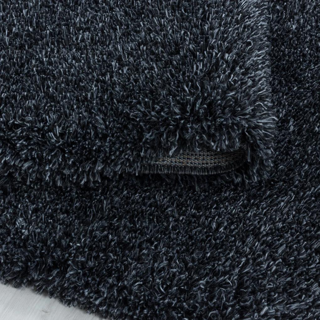 Ayyildiz koberce Kusový koberec Fluffy Shaggy 3500 anthrazit kruh - 160x160 (priemer) kruh cm