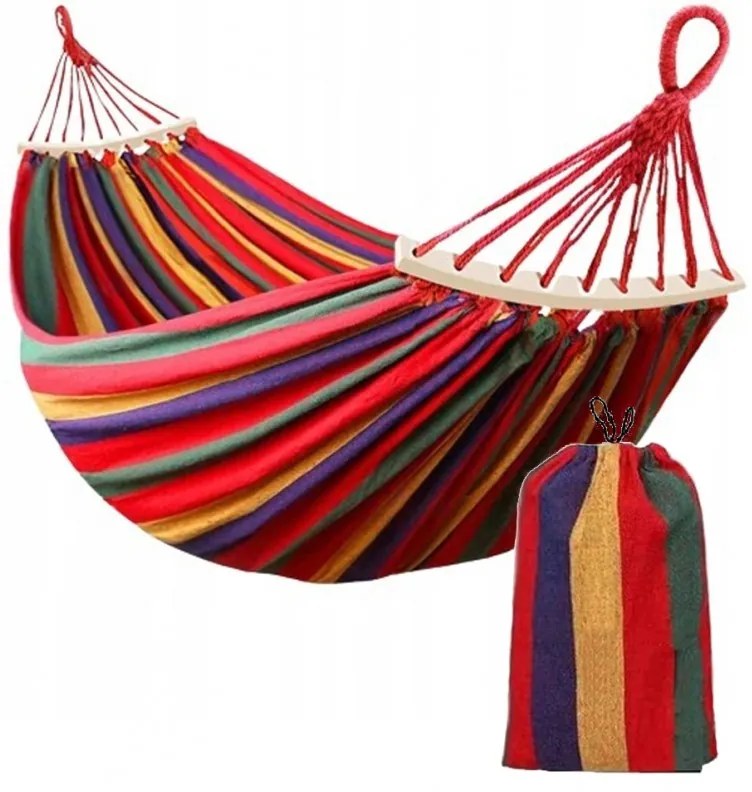 JAKS HOJDACIA SIEŤ WOOD 250x90 CM - MULTICOLOR