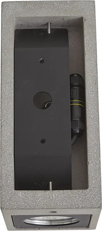 Moderné vonkajšie nástenné svietidlo sivé 2-svetlá IP44 - Pompei