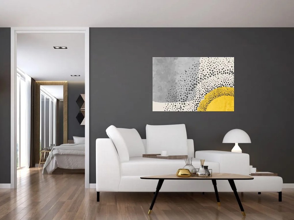 Obraz - Abstraktná maľba pláže N⁰3 (90x60 cm)
