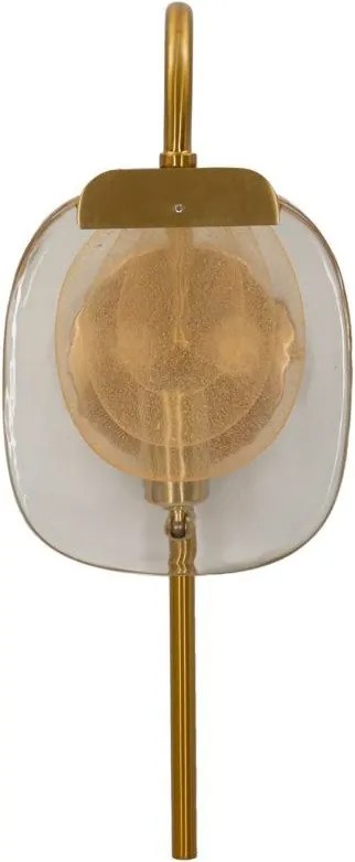 Sklenené nástenné svietidlo v zlatej farbe Softy – Mauro Ferretti