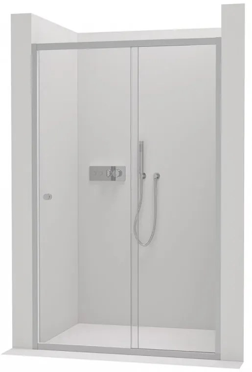 Cerano Varone, posuvné sprchové posuvné dvere 120x195 cm, 6mm číre sklo, chrómový profil, CER-CER-DY505-120-195