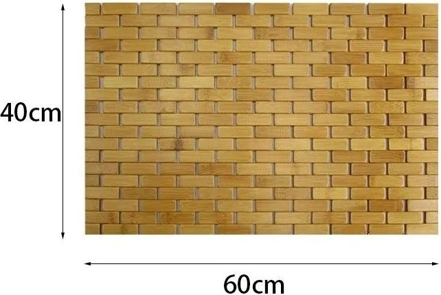 REA - Bambusová kúpeľňová podložka 40x60 371563A, LAZ-09563