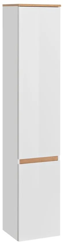 Kúpeľňová skrinka Platinum 800 2D alpská biela/dub kraft zlatý