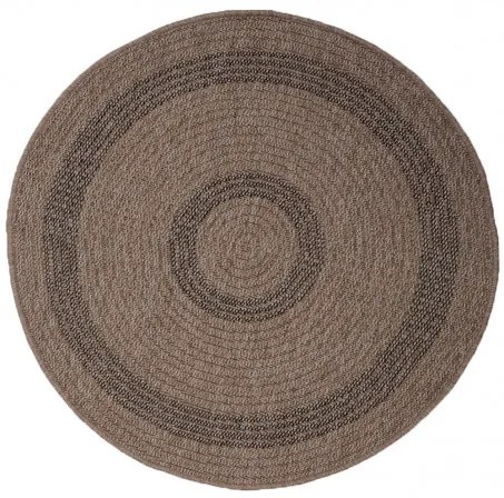 Koberec Indiana 08866A JUTE / BLACK kruh