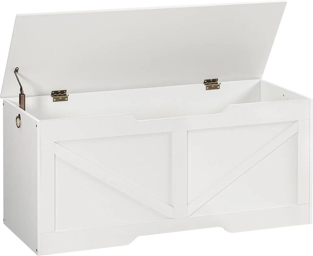 Truhla s úložným prostorem a lavicí Vasagle Sabil 110 cm bílá
