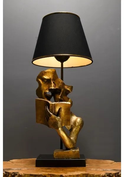 Stolná lampa LECTURE 1xE27/40W/230V čierna/zlatá