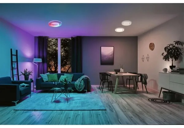 Paulmann 70546 - LED RGBW/22W Stmievateľné stropné svietidlo RAINBOW 230V + DO