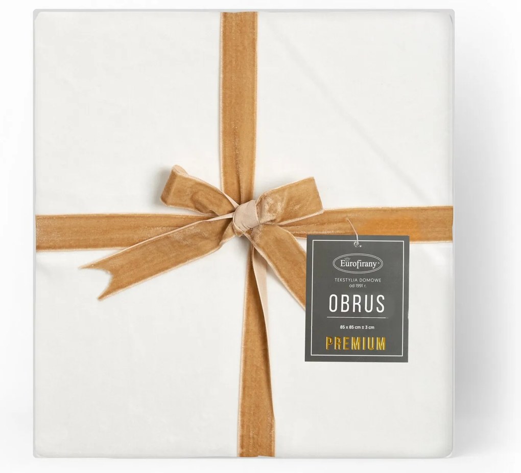 OBRUS VELVET 145X180 CM BIELY