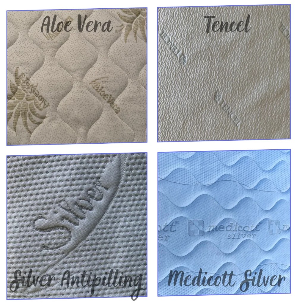 Pexpur Latexovo-taštičkový matrac RHODOS Rozmer: 200x140, Typ matraca: taštičkový 7-zónový, Poťahová látka: Medicott Silver (prémiový poťah)