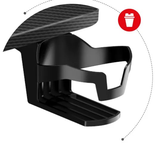 Ergonomický herný stôl Hero - 8.5 čierny