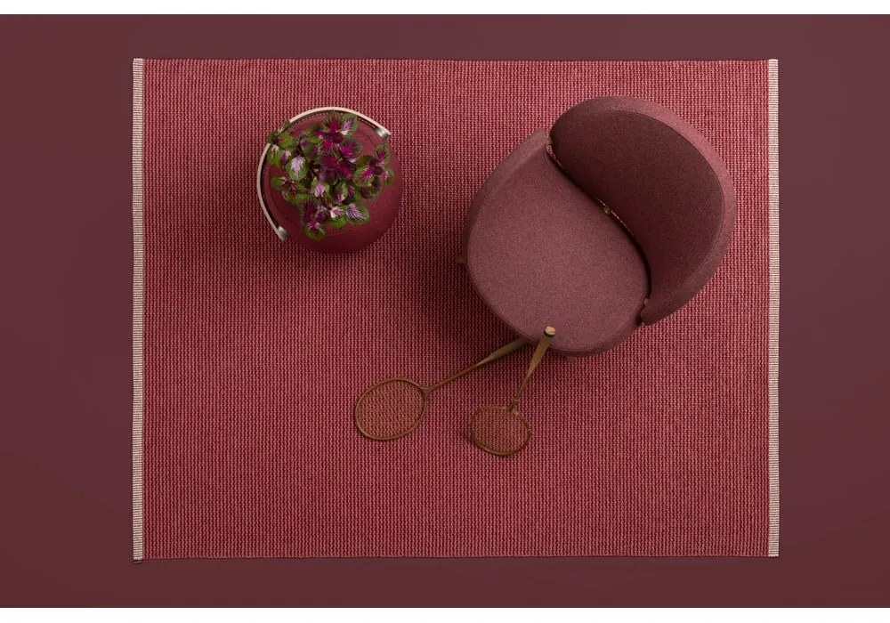 Červený vnútorný a vonkajší koberec 60x85 cm Mono Blush – Pappelina