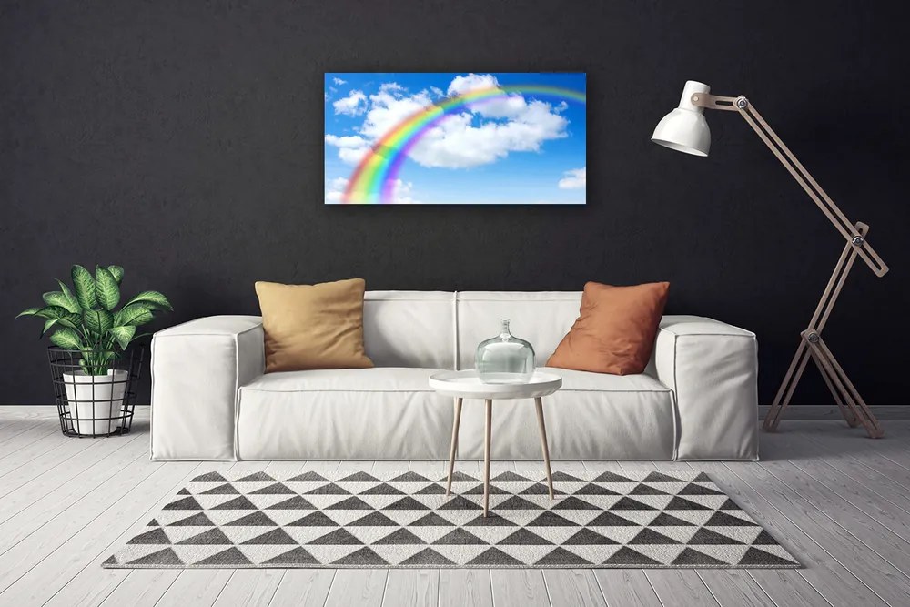 Obraz na plátne Dúha nebo mraky príroda 120x60 cm