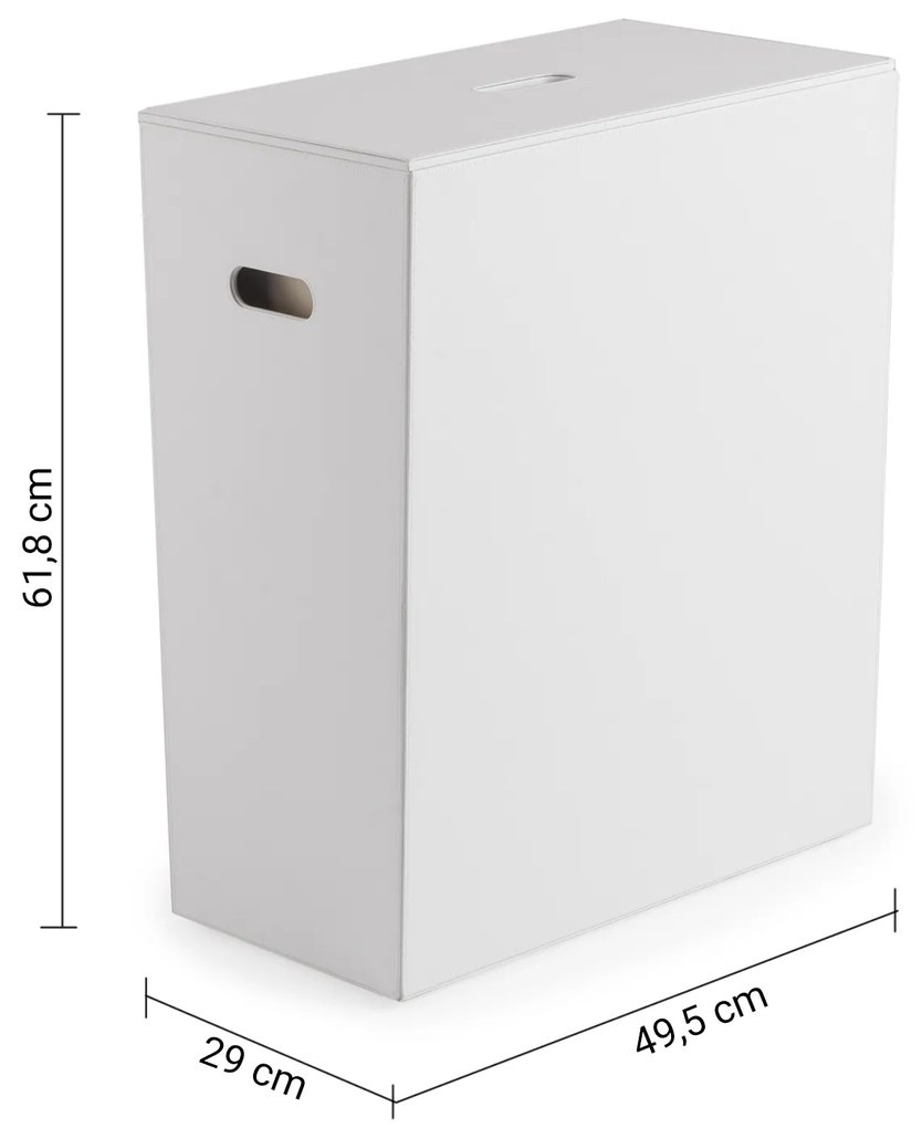 Gedy Gedy, LUXURY kôš na bielizeň 49,5x61,8x29cm, biela, 103702