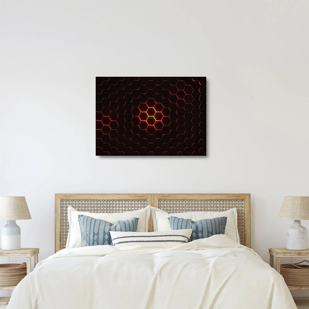 Sklenený obraz pletiva (70x50 cm)