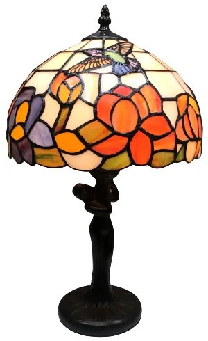 Stolná lampa Tiffany KOLIBRÍK 25*40