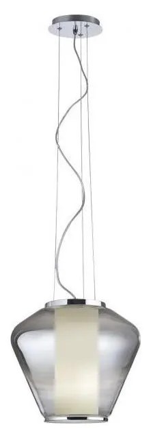 Redo 01-1140 - Luster na lanku FUSION 1xE27/42W/230V pr. 38 cm šedá