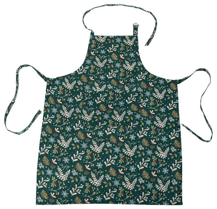 Kuchynská zástera ZIMNÉ VETVIČKY