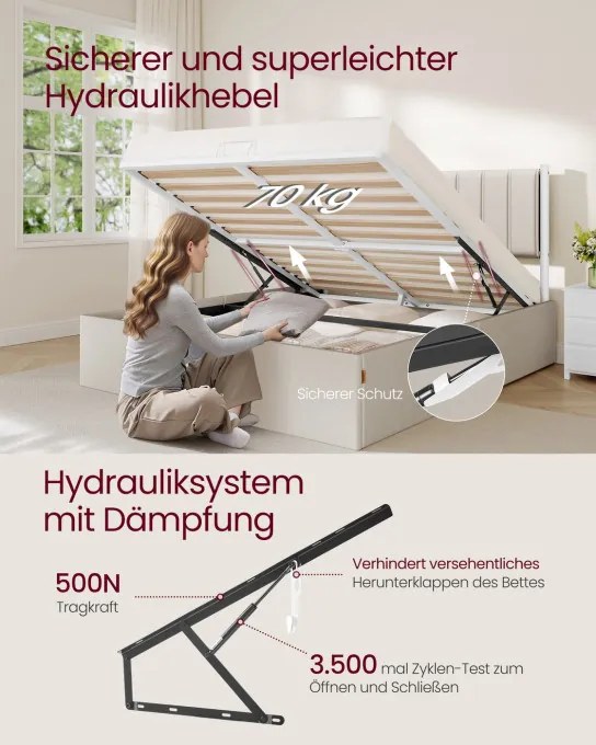 Manželská posteľ 160 cm RMB615LH01