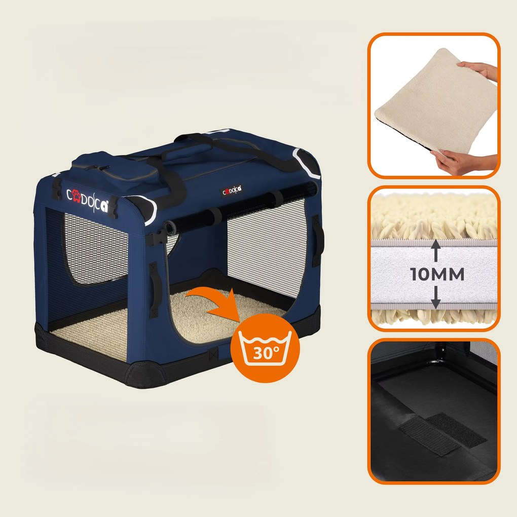 InternetovaZahrada Prenosná taška pre psa S 50x34x36 cm - modrá