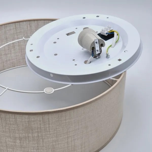 Stropné svietidlo SIRJA 1xE27/60W/230V pr. 35 cm béžová