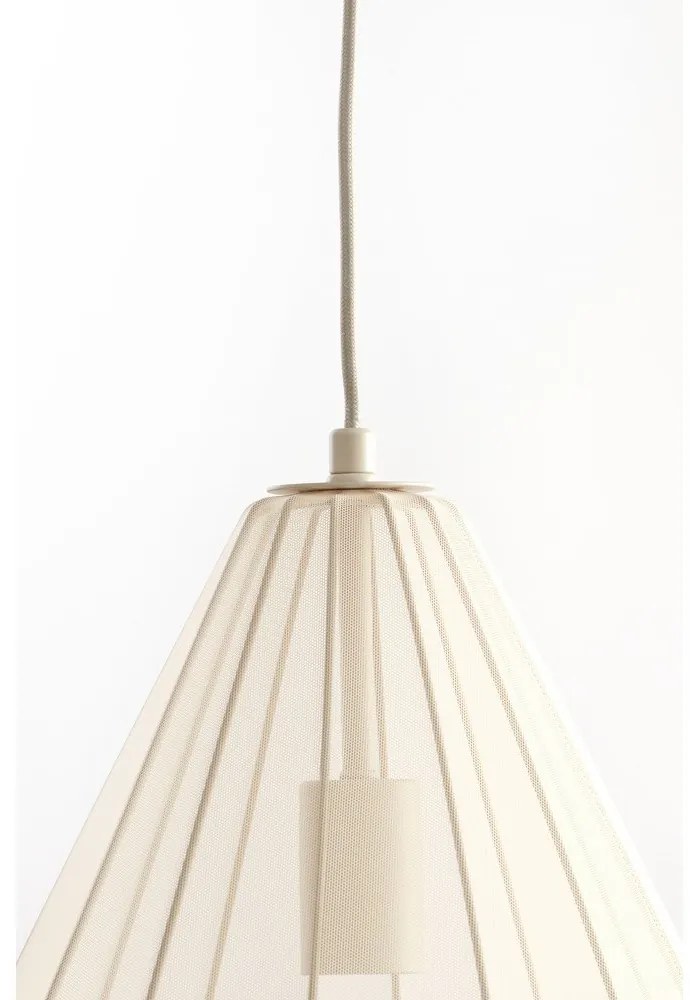 Béžové závesné svietidlo so skleneným tienidlom ø 28 cm Itela – Light & Living