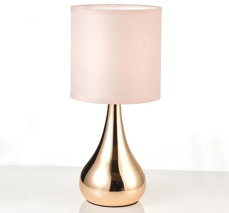 ACA DECOR Stolná lampa BELLATRIS, stmievateľná dotykom, ružová farba