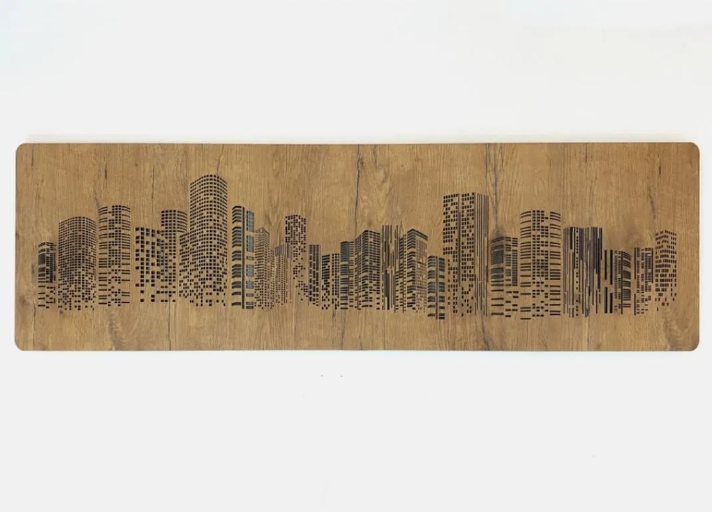 Podsvietený obraz Mrakodrapy na batériu