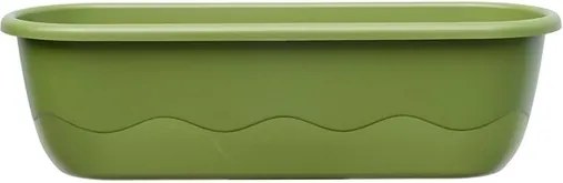 Plastia Samozavlažovací truhlík Mareta 60 cm, zelená