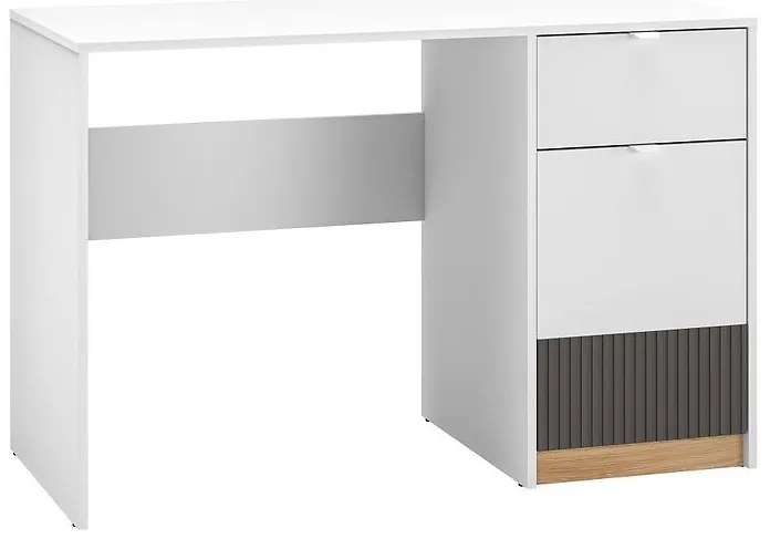 Písací stôl Torino 08 biela/dub castello/grafit