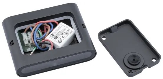 LED Vonkajšie nástenné svietidlo FLOW 2xLED/3W/230V IP54 čierna