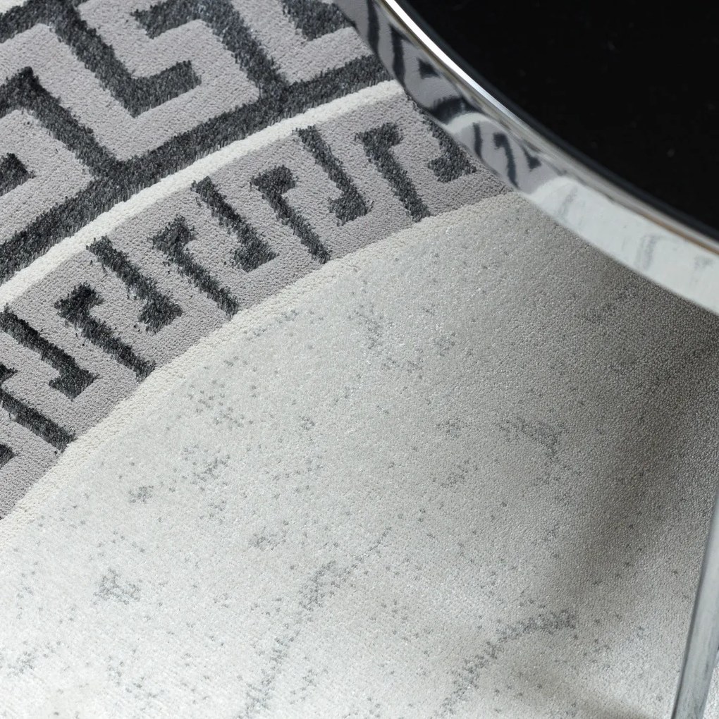 Kusový koberec Allure 1960 white/grey kruh, 120x120 (priemer) kruh, šedá, kancelária, Dywany Łuszczów