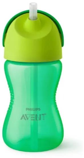 AVENT Kúzelný hrnček s ohybnou slamkou Avent 300 ml zelený