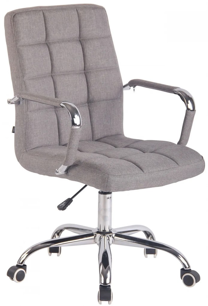 Kancelárska stolička Deli - látka - Sivá