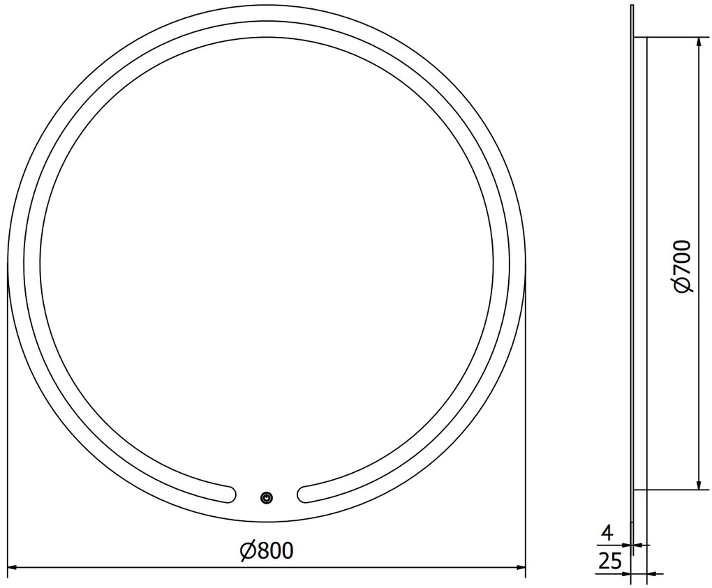 Mexen Rose, LED kúpeľňové zrkadlo s podsvietením 80x80 cm, 6000K, ochrana proti zahmlievaniu, 9810-080-080-611-00