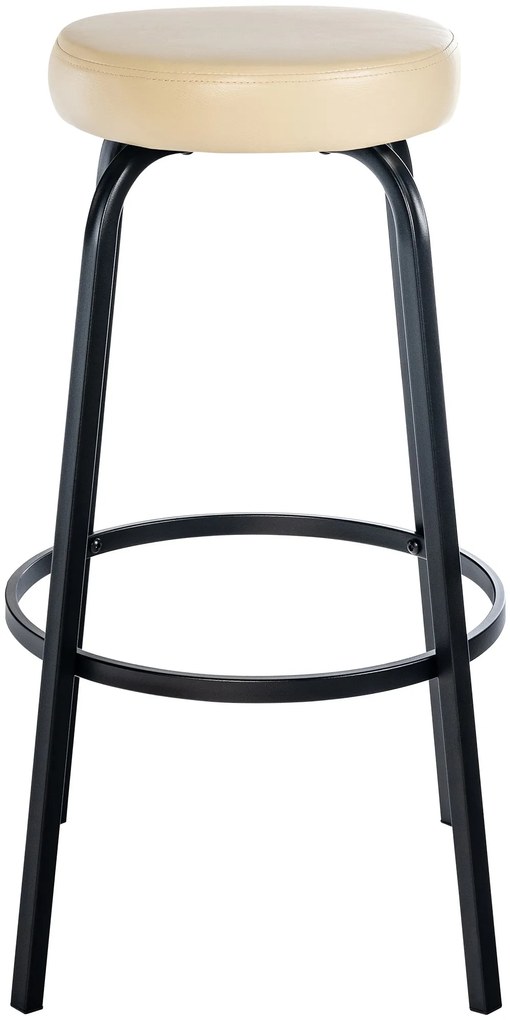 Barová stolička Kamari koženka - krémová