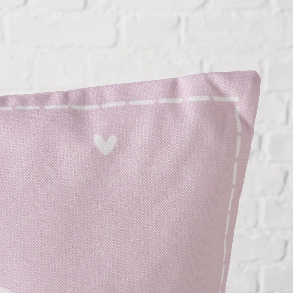 Štvorcový vankúš Lovelyn Variant: Biely