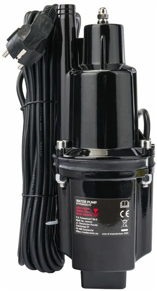 Ponorné membránové čerpadlo RTPDW0070, 280 W, 1080 l/h | RED TECHNIC