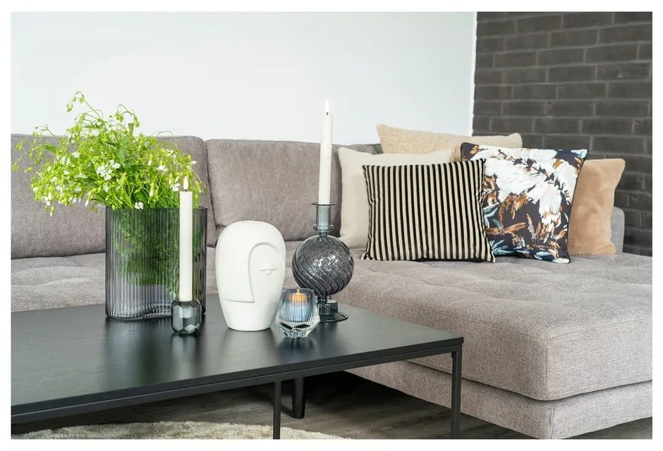 Krémovobiela keramická váza (výška 19,5 cm) Face – House Nordic